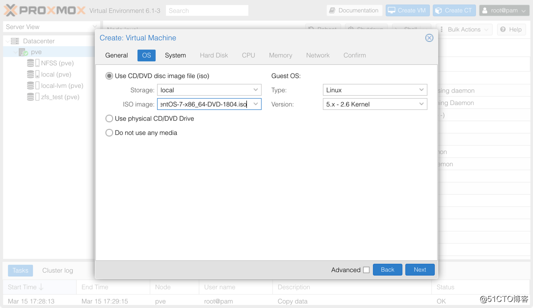 Proxmox VE 6.1 from zero to proficient - The first virtual machine to install and use