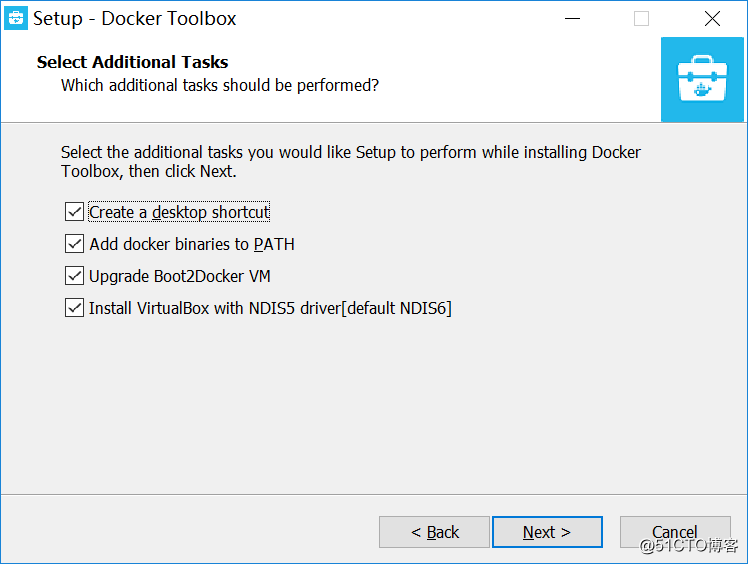 win10 by Docker Toolbox installation docker and configure file sharing to mount a local disk directory