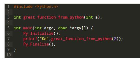你试过C语言和Python一起混合编程吗？两者相加不是已经无敌了！