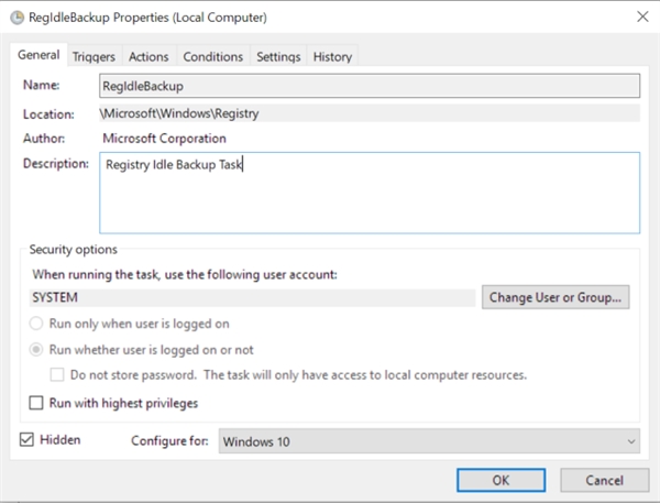 微软：Windows 10不再自动备份注册表 不是Bug