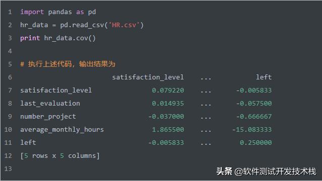 Python Pandas模块数据统计与分析常用方法