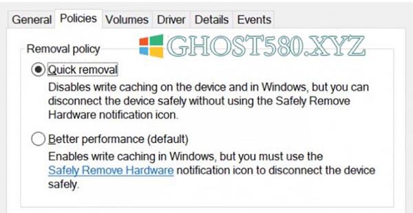 如何在Windows 10上禁用安全删除硬件功能