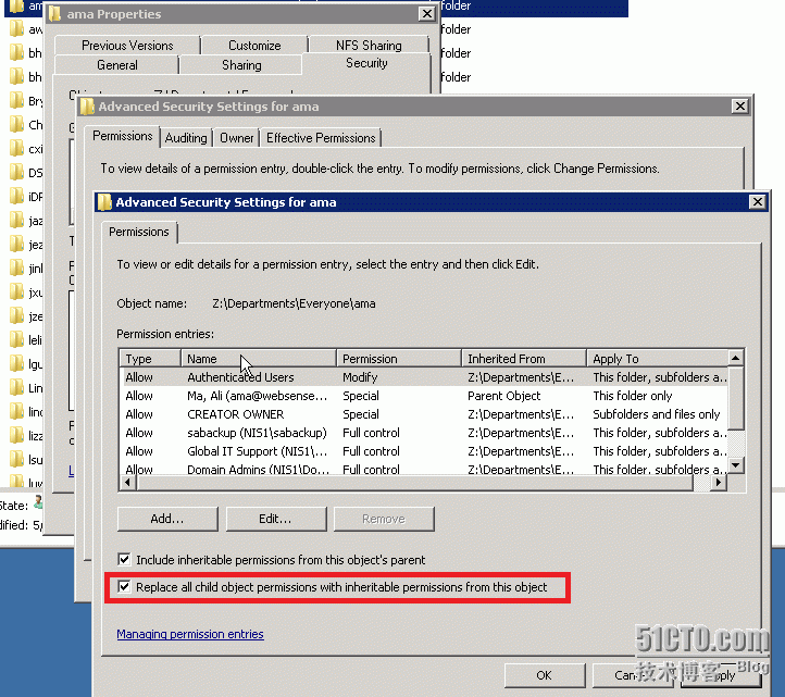 Windows NTFS权限设置小结